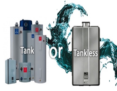 Hot water tanks and Tankless water heaters offered by Global Heating Services