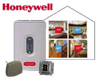 Honeywell Truezone zoning systems offerred by Global Heating Services in Sherwood Park Edmonton and Fort Saskatchewan